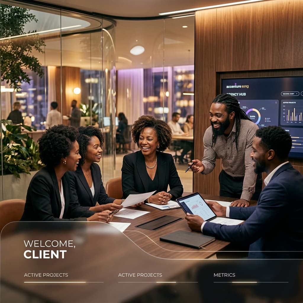 Agency and client teams in an alignment session